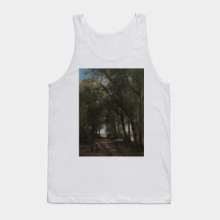 A Lane through the Trees by Jean-Baptiste-Camille Corot Tank Top